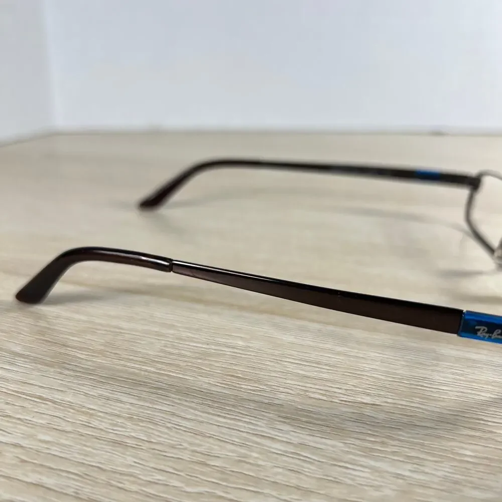Ray-Ban RB6076 2511 Brown Metal Full Rim Eyeglasses 49-19 135 FRAMES ONLY